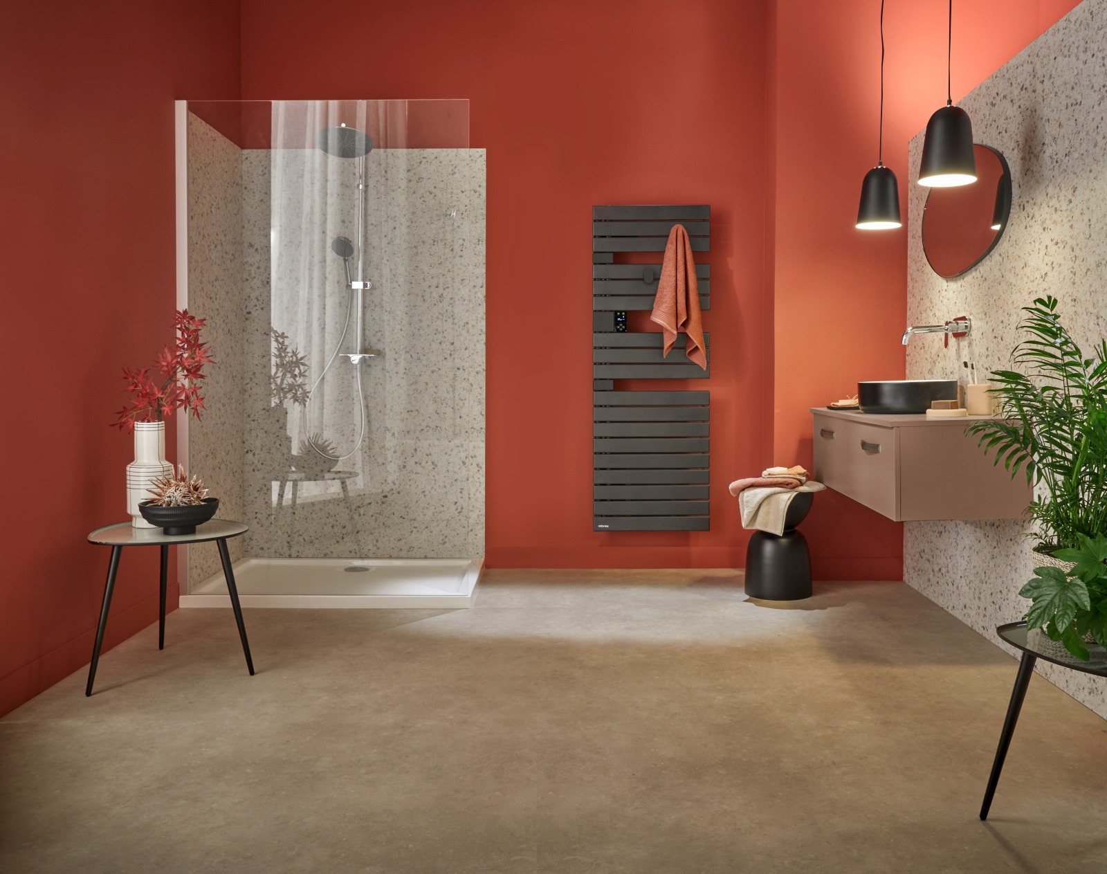 Atlantic Nefertiti Anthracite - Sèche-serviettes luxe Paris 4ème